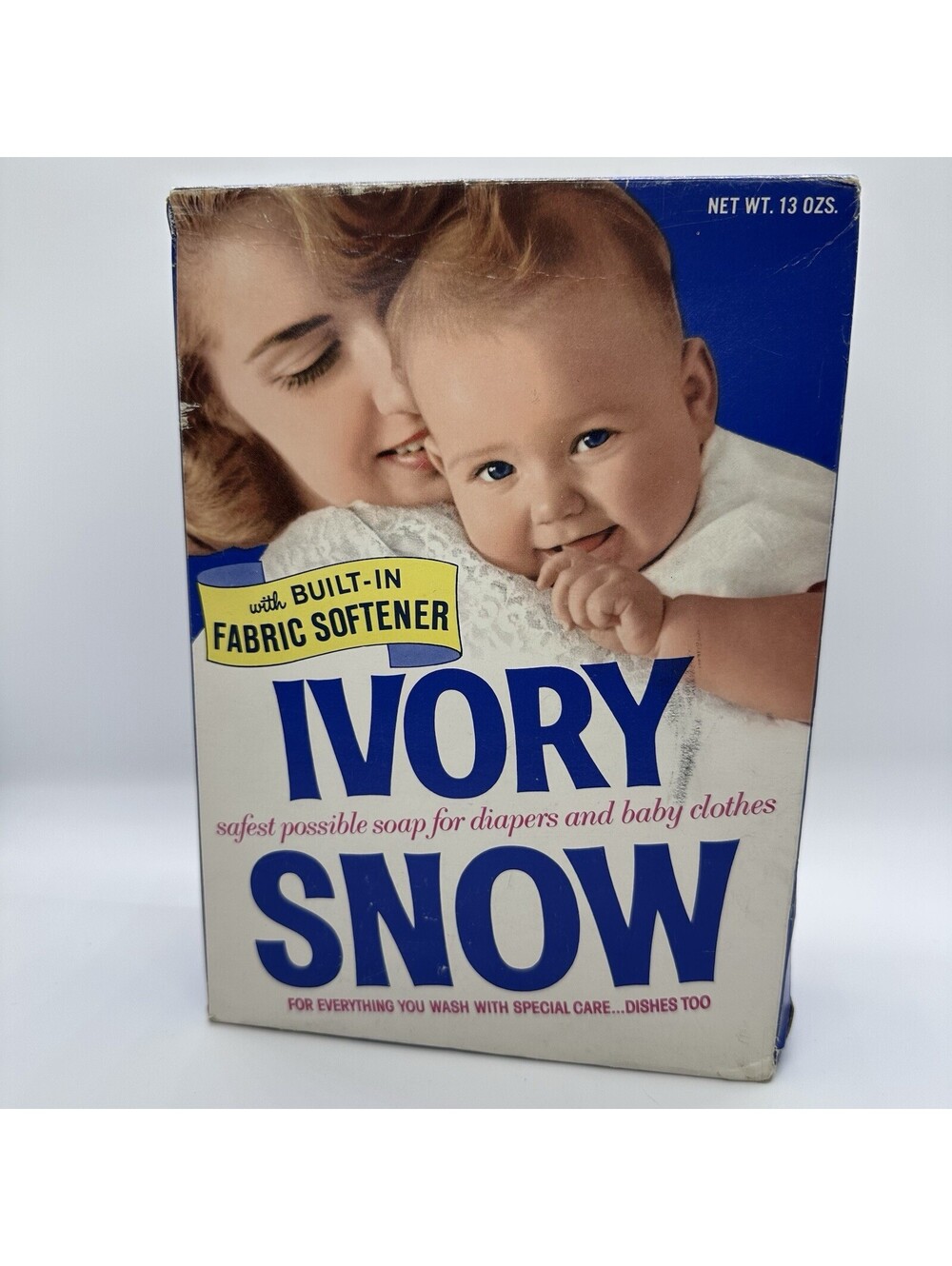 Vintage 1960’s IVORY SNOW POWDER DETERGENT Soap Prop NOS Rare Full Unopened 13oz